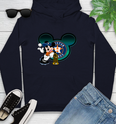 MLB Houston Astros The Commissioner's Trophy Mickey Mouse Disney Youth Hoodie 4