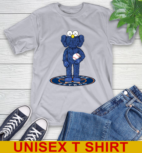 MLB Baseball Houston Astros Kaws Bff Blue Figure Shirt T-Shirt 6