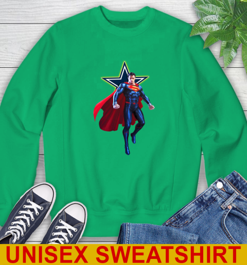 NFL Superman DC Sports Football Dallas Cowboys Sweatshirt 6