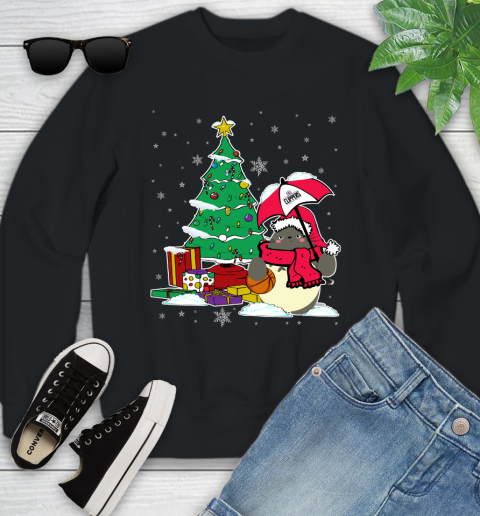 Los Angeles Lakers NBA Basketball Cute Tonari No Totoro Christmas Sports (2) Youth Sweatshirt