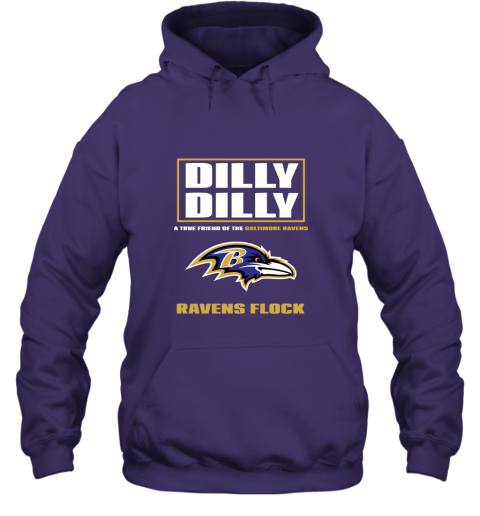 Unisex Born x Raised Purple Baltimore Ravens Pullover Hoodie Size: Large