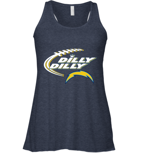 NFL Los Angeles Chargers Dilly Dilly Football Sports DFNTw26s5C1 flowy tank 32 95 151514 front heather navy