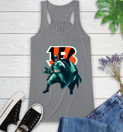 NFL Batman Football Sports Cincinnati Bengals Racerback Tank 5