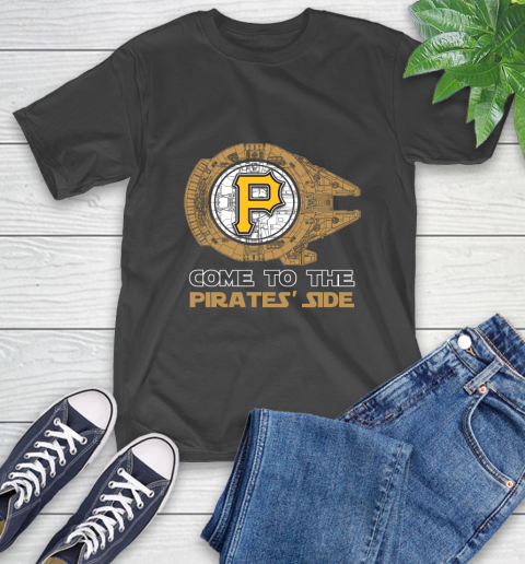 MLB Come To The Pittsburgh Pirates Side Star Wars Baseball Sports T-Shirt
