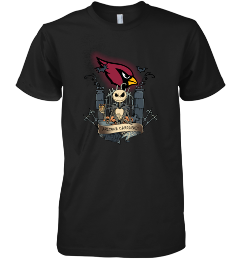 Arizona Cardinals Jack Skellington This Is Halloween NFL Premium Men's T-Shirt
