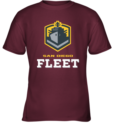 San Diego Fleet logo okz3 san diego fleetlogo youth t shirt 26 front maroon