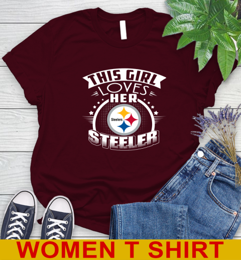 Pittsburgh Steelers NFL Football This Girl Loves Her Team 90