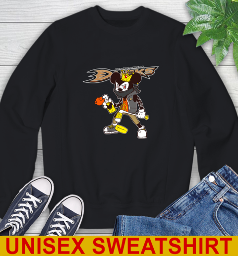 Anaheim Ducks NHL Hockey Mickey Peace Sign Sports Sweatshirt 2