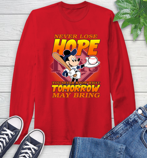 Tampa Bay Rays MLB Baseball Mickey Disney Never Lose Hope Long Sleeve T-Shirt 11