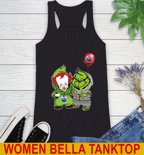 Edmonton Oilers Baby Pennywise Grinch Christmas NHL Hockey Racerback Tank 2