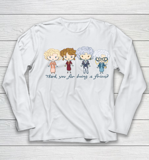 Golden Girls Tshirt thank you for being a friend Chibi Youth Long Sleeve