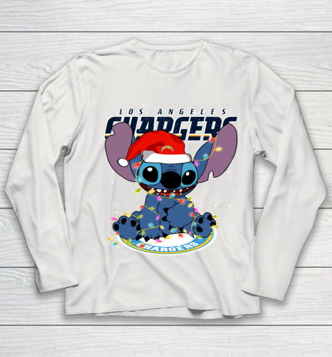 Los Angeles Chargers NFL Football noel stitch Christmas Youth Long Sleeve 8
