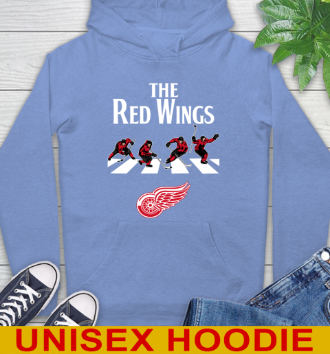 NHL Hockey Detroit Red Wings The Beatles Rock Band Shirt Hoodie 11