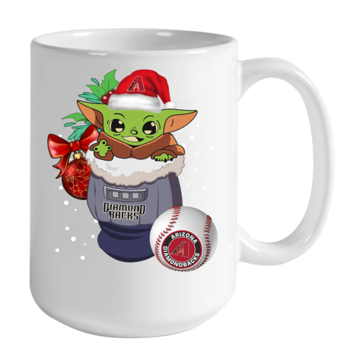Arizona Diamondbacks Christmas Baby Yoda Star Wars Funny Happy MLB Color Changing Mug 15oz 2
