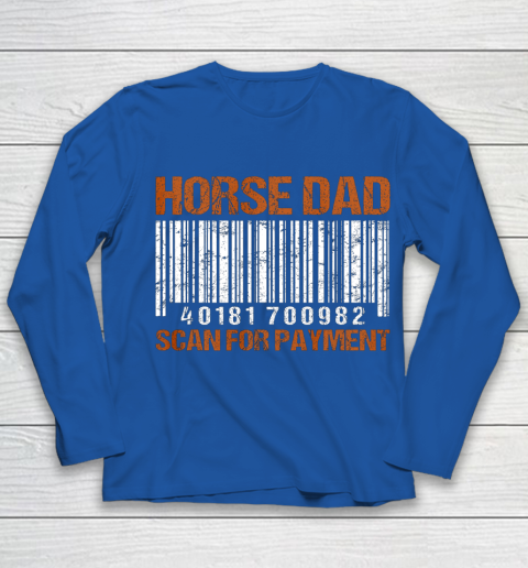 Horse Dad Scan For Payment Youth Long Sleeve 7