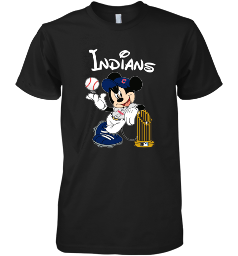 Cleveland Indians Mickey Taking The Trophy MLB 2018 Premium Men's T-Shirt