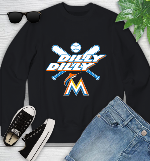 MLB Miami Marlins Dilly Dilly Baseball Sports Youth Sweatshirt 2