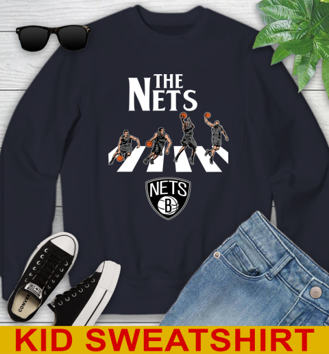 NBA Basketball Brooklyn Nets The Beatles Rock Band Shirt Youth Sweatshirt 2