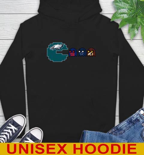 Philadelphia Eagles NFL Football Pac Man Champion Hoodie Tee For