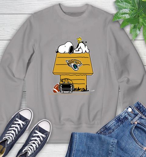 Jacksonville Jaguars NFL Football Snoopy Woodstock The Peanuts Movie Sweatshirt 5