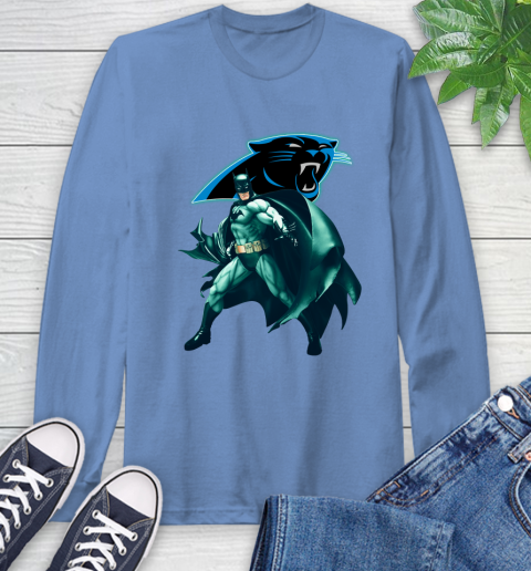 NFL Batman Football Sports Carolina Panthers Long Sleeve T-Shirt 11