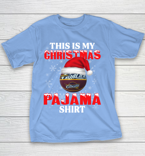 Cleveland Cavaliers This Is My Christmas Pajama Shirt NBA Youth T-Shirt 8