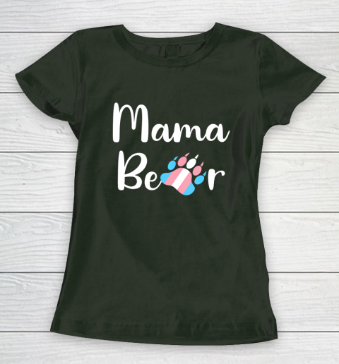 Mama Bear Transgender Mom T Shirt Trans Pride Gift Women's T-Shirt 4