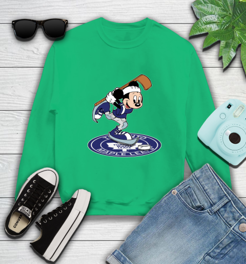 NHL Hockey Toronto Maple Leafs Cheerful Mickey Disney Shirt Sweatshirt 7