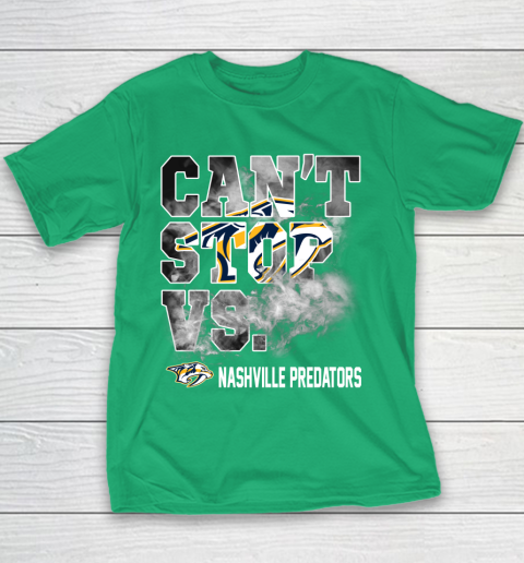 NHL Nashville Predators Hockey Can't Stop Vs Youth T-Shirt 3