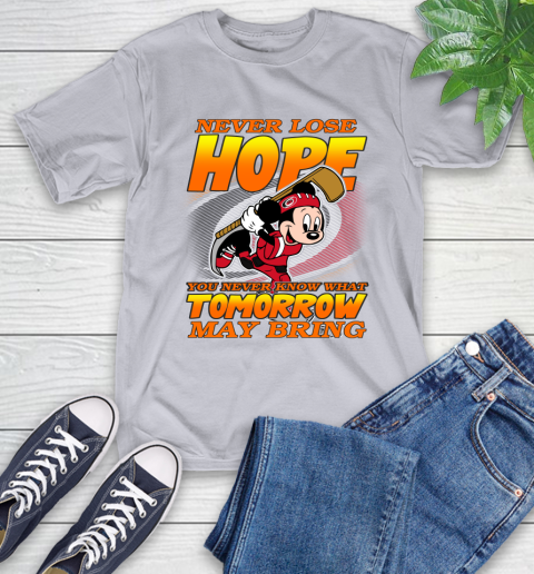 Carolina Hurricanes NHL Hockey ootball Mickey Disney Never Lose Hope T-Shirt 6