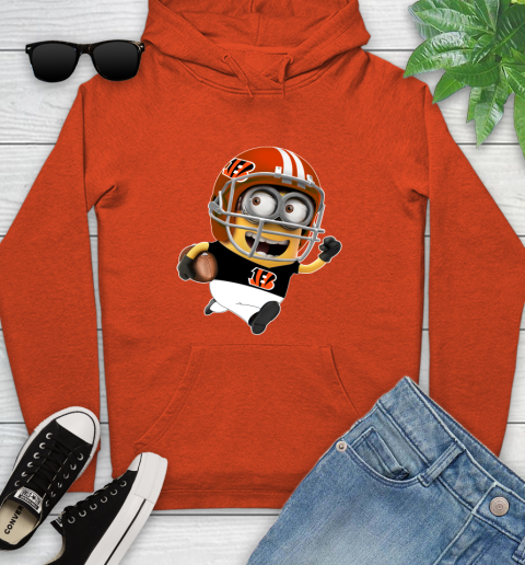 NFL Cincinnati Bengals Minions Disney Football Sports Youth Hoodie 5