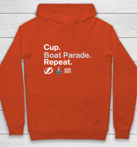 Cup Boat Parade Repeat Tampa bay Lightnings Stanley Hockey 2021 Youth Hoodie 3