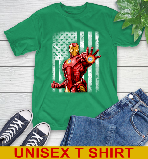 Philadelphia 76ers NBA Basketball Iron Man Avengers American Flag Shirt T-Shirt 7