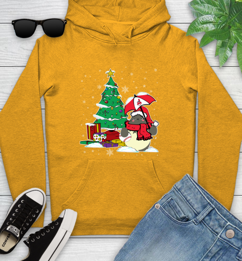 Cleveland Indians MLB Baseball Cute Tonari No Totoro Christmas Sports Youth Hoodie 2
