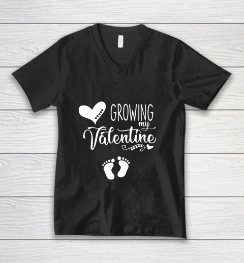 Growing my Valentine Tshirt for Wife V-Neck T-Shirt