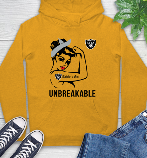 NFL Oakland Raiders Girl Unbreakable Football Sports Hoodie 2