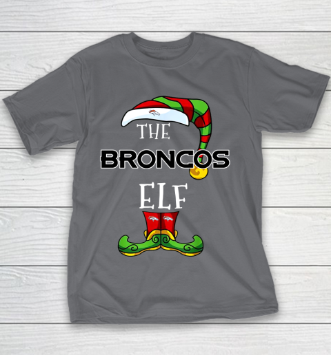 Denver Broncos Christmas ELF Funny NFL Youth T-Shirt 5