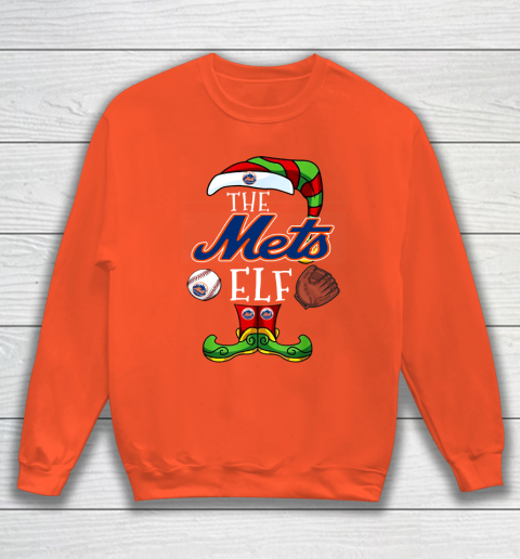 New York Mets Christmas ELF Funny MLB Sweatshirt 3
