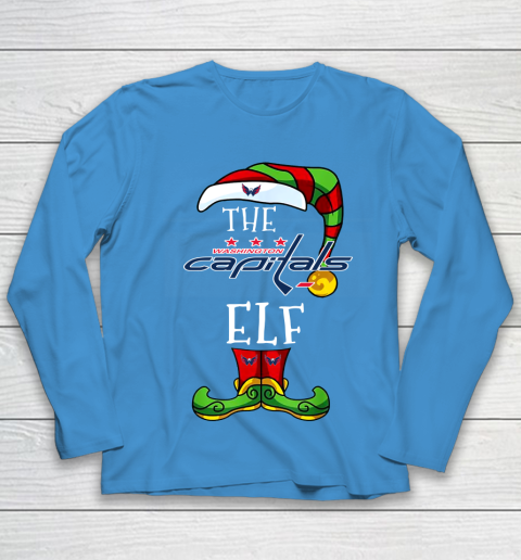 Washington Capitals Christmas ELF Funny NHL Youth Long Sleeve 5