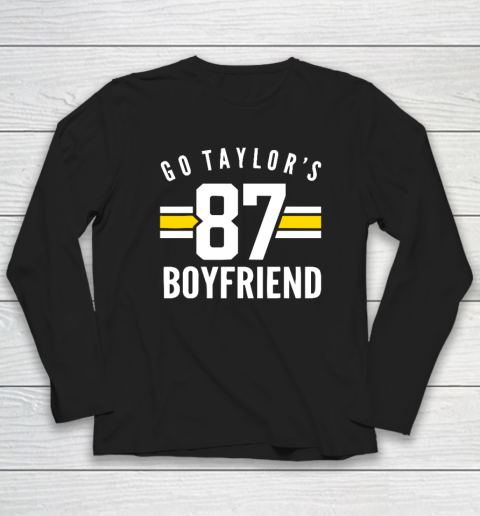 Go Taylors Boyfriend Football Funny Go Taylor's Long Sleeve T-Shirt