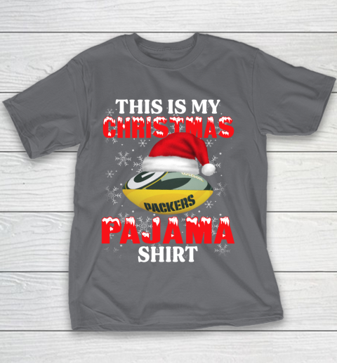 Green Bay Packers This Is My Christmas Pajama Shirt NFL Youth T-Shirt 5