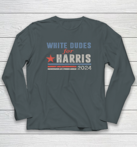 White Dudes For Kamala Harris Long Sleeve T-Shirt 3