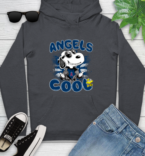 MLB Baseball Los Angeles Angels Cool Snoopy Shirt Youth Hoodie 8
