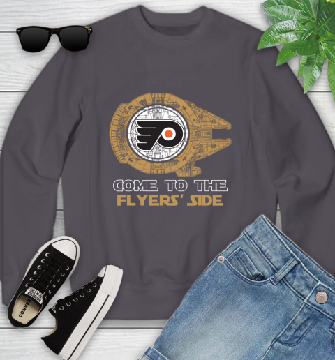 NHL Come To The Philadelphia Flyers Wars Hockey Sports Youth Sweatshirt 5