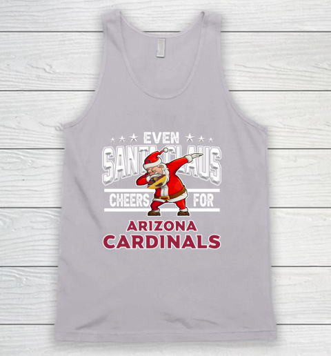Arizona Cardinals Even Santa Claus Cheers For Christmas NFL Tank Top 3