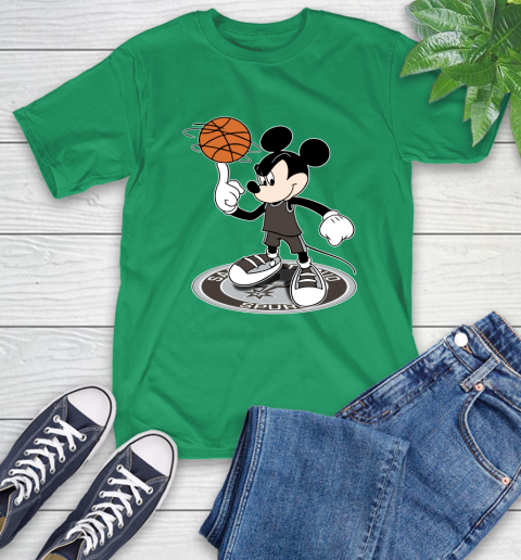 NBA Basketball San Antonio Spurs Cheerful Mickey Disney Shirt T-Shirt 8