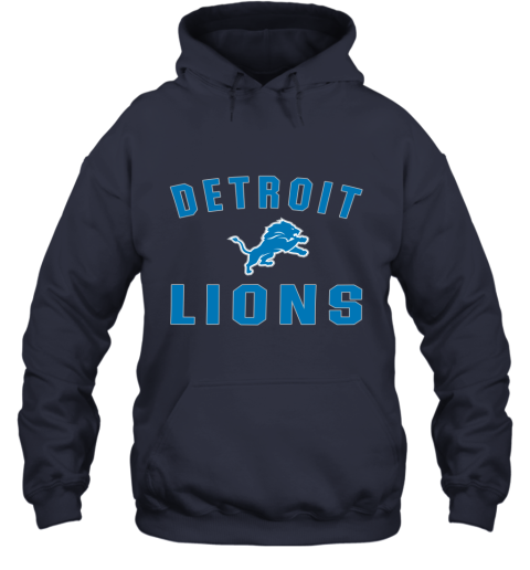 Detroit Lions NFL Line by Fanatics Branded Blue Vintage Victory Hoodie