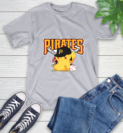 MLB Pikachu Baseball Sports Pittsburgh Pirates T-Shirt 6