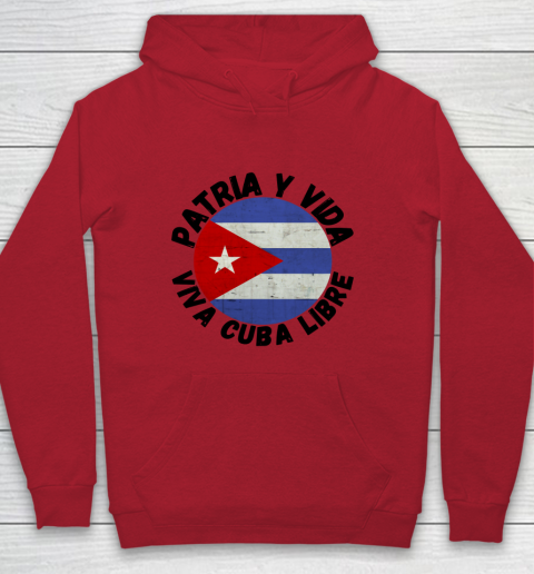 Patria Y Vida Viva Cuba Libre SOS CUba Free Cuba Youth Hoodie 6