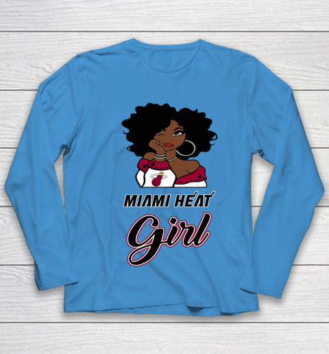 Miami Heat Girl NBA Youth Long Sleeve 7